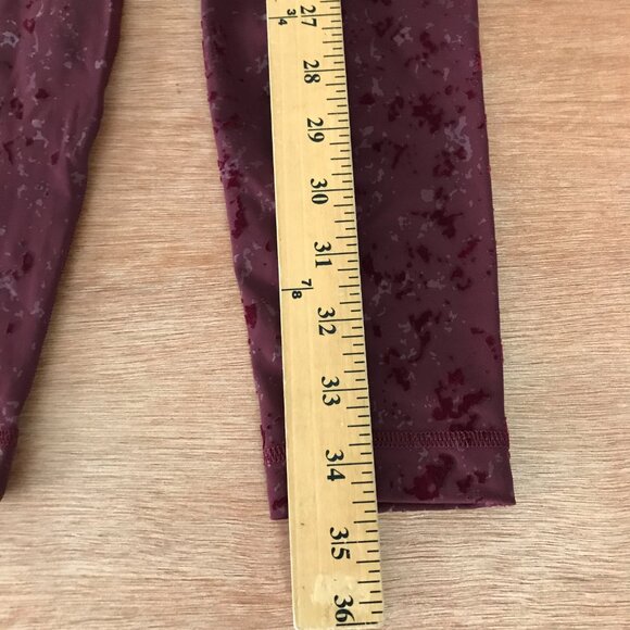 Lululemon Speed Wunder Mid Rise Tight 28" Leggings Women 2 Purple Speckle - Picture 6 of 15